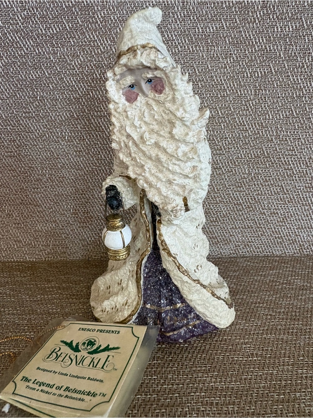 1997 Belsnickle Annual Santa Figurine 7.5” Linda Lindquist Baldwin Ivory NO BOX